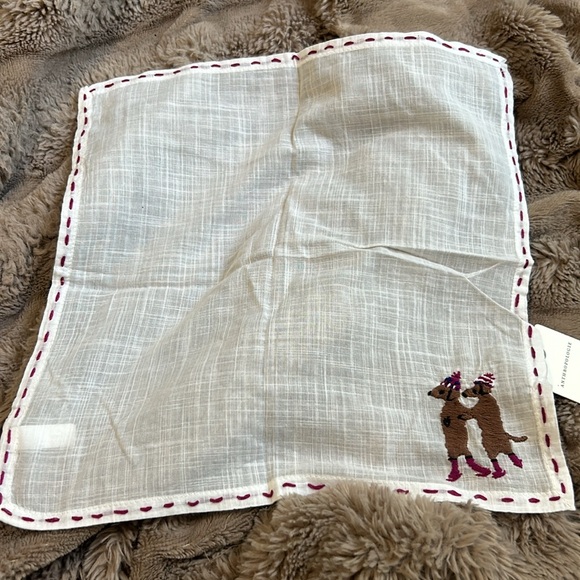 NWT Anthropologie Set Of 3 Winter Themed Towel Cloth Linens - Picture 2 of 7